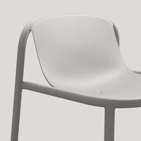 Decade Lounge Chair in Putty - Angle 10