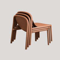 Decade Lounge Chair in Tomato - Angle 9