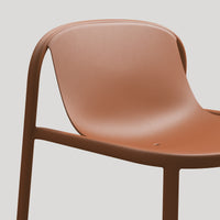 Decade Lounge Chair in Tomato - Angle 10