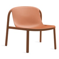 Decade Lounge Chair in Tomato - Angle 4