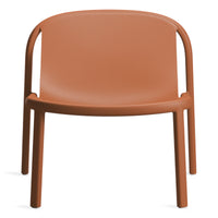 Decade Lounge Chair in Tomato - Angle 1