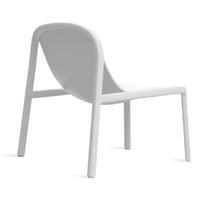 Decade Lounge Chair in White - Angle 6