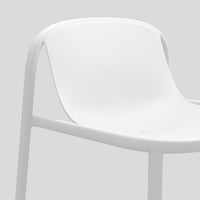 Decade Lounge Chair in White - Angle 9