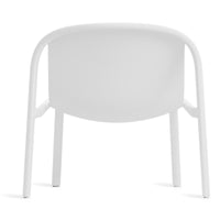 Decade Lounge Chair in White - Angle 7