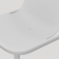 Decade Lounge Chair in White - Angle 10