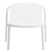 Decade Lounge Chair in White - Angle 1