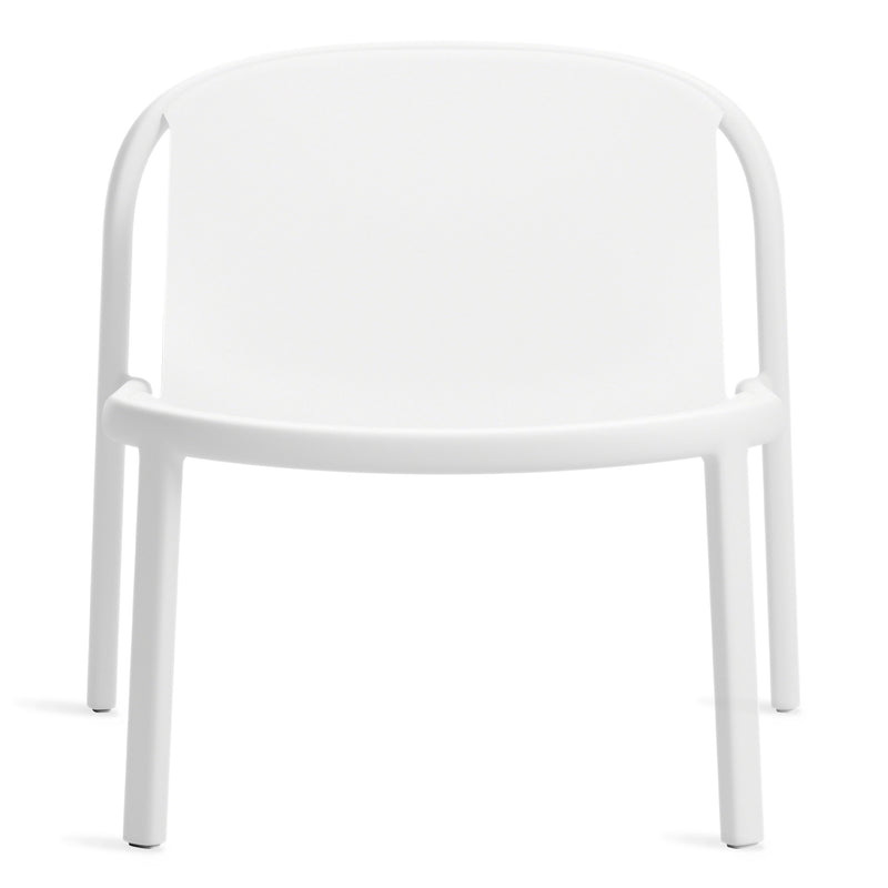 Decade Lounge Chair in White - Angle 1