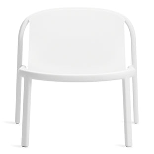 Decade Lounge Chair in White - Angle 1