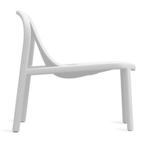 Decade Lounge Chair in White - Angle 5
