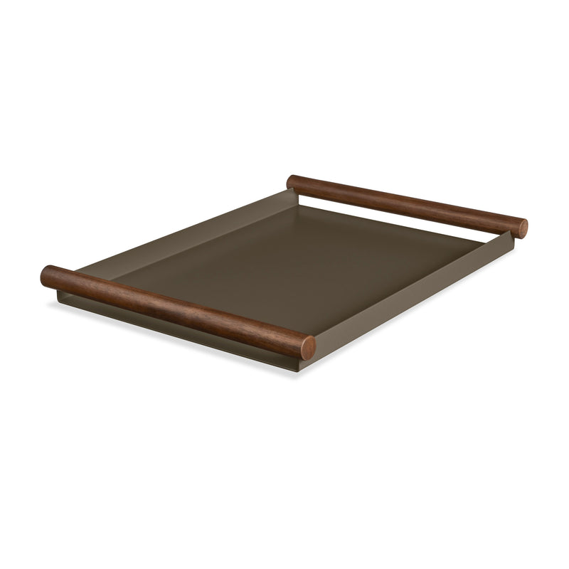 Estate Tray in Dark Olive / Acacia - Angle 1