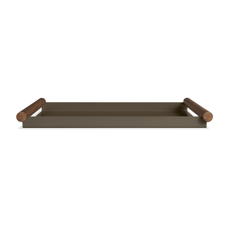 Estate Tray in Dark Olive / Acacia - Angle 2