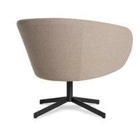 Close Encounter Swivel Lounge Chair in Elora Oatmeal - Angle 8