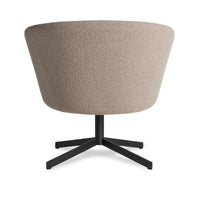 Close Encounter Swivel Lounge Chair in Elora Oatmeal - Angle 9
