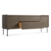 Peek 2 Door / 2 Drawer Console in Dark Olive - Angle 6