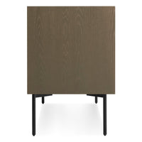 Peek 2 Door / 2 Drawer Console in Dark Olive - Angle 7