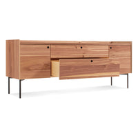 Peek 2 Door / 2 Drawer Console in Rustic Walnut - Angle 6