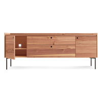 Peek 2 Door / 2 Drawer Console in Rustic Walnut - Angle 4