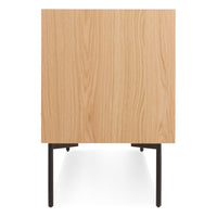 Peek 2 Door / 2 Drawer Console in White Oak - Angle 7