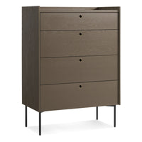 Peek 4 Drawer Dresser in Dark Olive - Angle 2