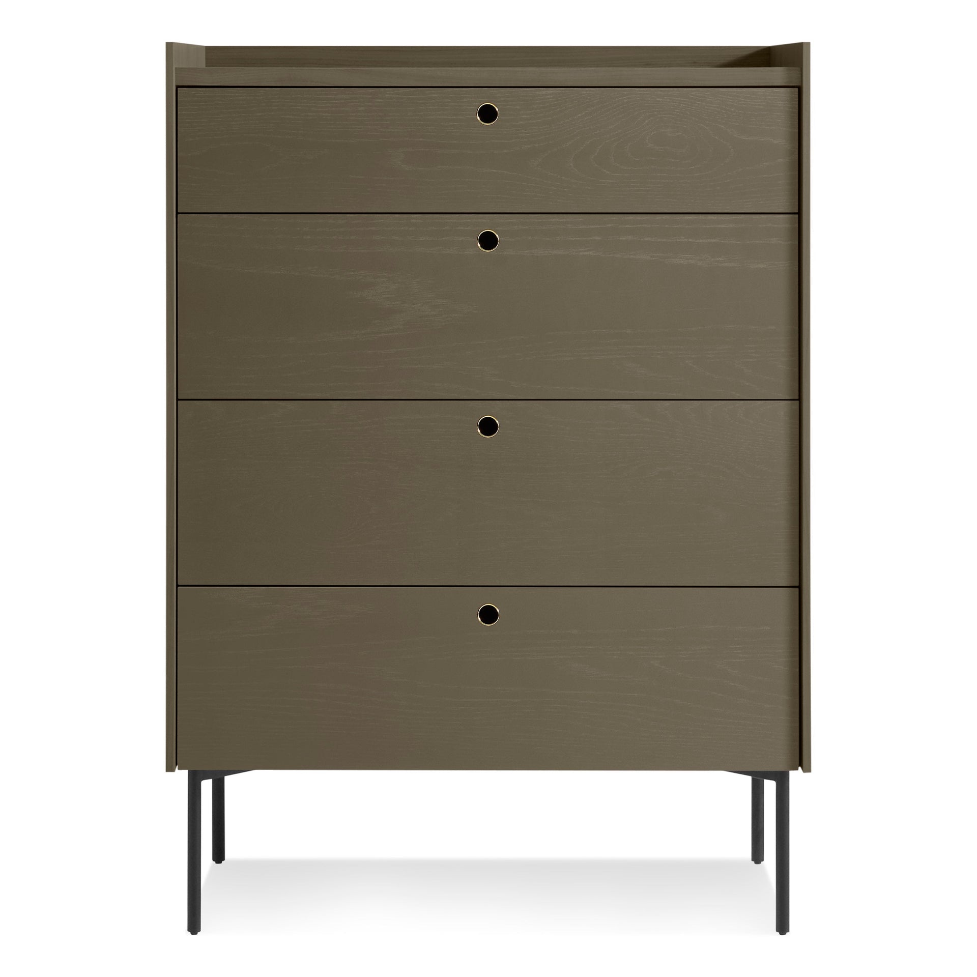 Blu Dot Peek 4 Drawer Dresser in Dark Olive