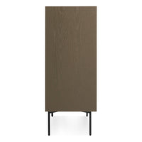 Peek 4 Drawer Dresser in Dark Olive - Angle 5