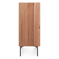 Peek 4 Drawer Dresser in Rustic Walnut - Angle 5