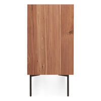 Peek 6 Drawer Dresser in Rustic Walnut - Angle 6