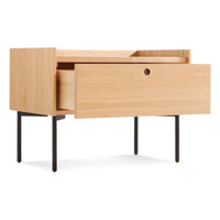 Peek Nightstand in White Oak - Angle 4