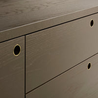 Peek Small Media Stand in Dark Olive - Angle 8
