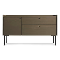 Peek Small Media Stand in Dark Olive - Angle 1