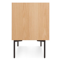 Peek Small Media Stand en White Oak - ángulo 5
