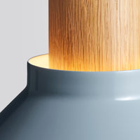 Emblem Large Pendant Light in Grey Blue / White Oak - Angle 7