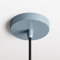 Emblem Large Pendant Light in Grey Blue / White Oak - Angle 8