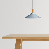 Emblem Large Pendant Light in Grey Blue / White Oak - Angle 9