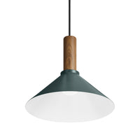 Emblem Medium Pendant Light en Navy Green / Walnut - ángulo 4