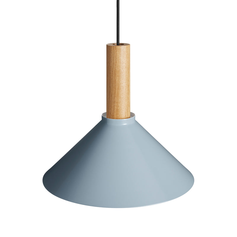 Emblem Medium Pendant Light in Grey Blue / White Oak - Angle 2