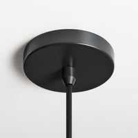 Emblem Medium Pendant Light in Black / Walnut - Angle 7