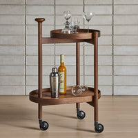Pose Bar Cart in Black on Ash - Angle 9