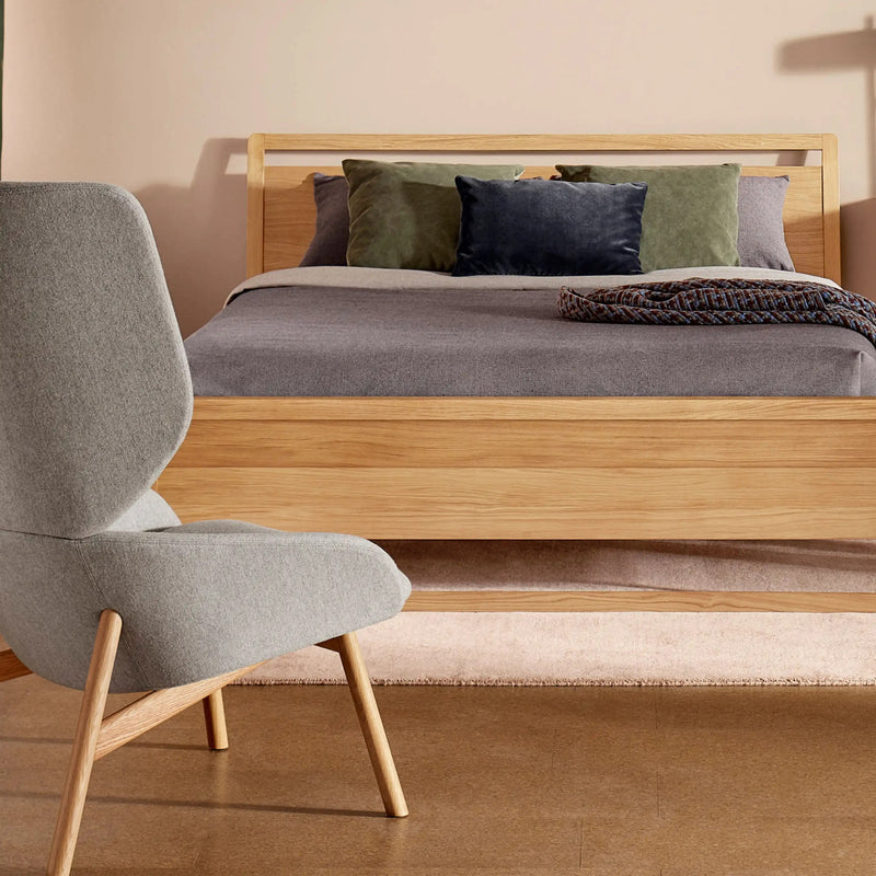 Heads Up Lounge Chair in Gabro Light Grey