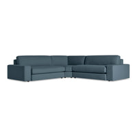 Esker L Sectional Sofa in Kelso Blue - Angle 2