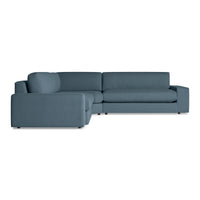 Esker L Sectional Sofa in Kelso Blue - Angle 4