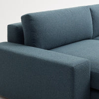 Esker Sofa with Chaise in Kelso Blue - Angle 8