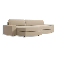Esker Sofa with Chaise in Kelso Camel - Angle 3