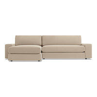 Esker Sofa with Chaise in Kelso Camel - Angle 1