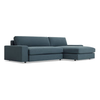 Esker Sofa with Chaise in Kelso Blue - Angle 3