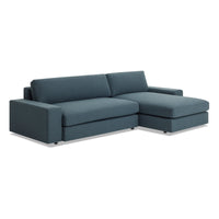 Esker Sofa with Chaise in Kelso Blue - Angle 4