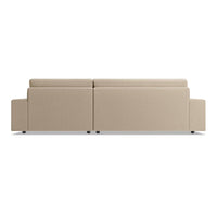 Esker Sofa with Chaise in Kelso Camel - Angle 7