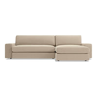 Esker Sofa with Chaise in Kelso Camel - Angle 1