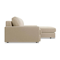 Esker Sofa with Chaise in Kelso Camel - Angle 5