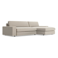 Esker Sofa with Chaise in Kelso Sand - Angle 3